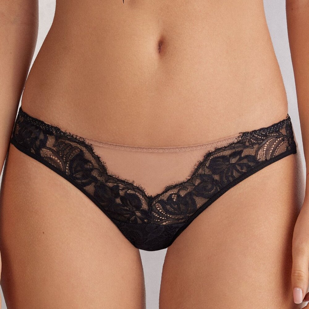 Intimissimi The Simplest Pleasures Thong in Black